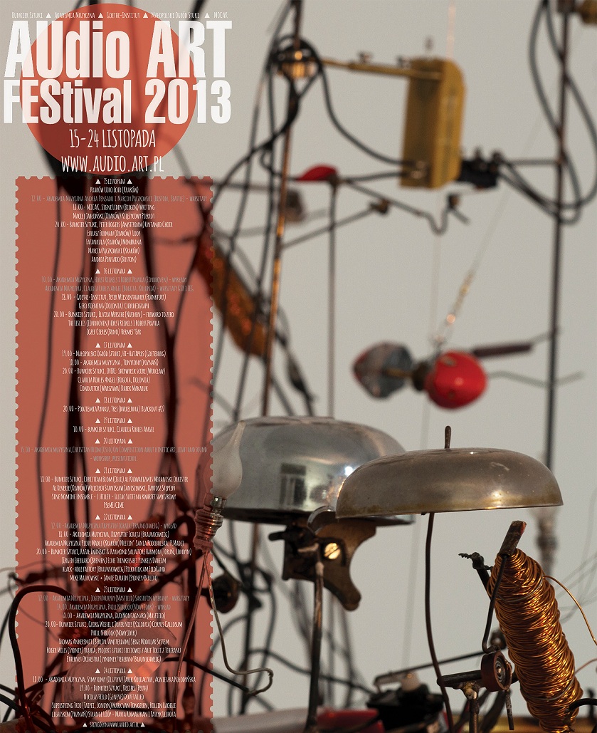 Audio Art Festival, plakat (źródło: mat. prasowe)