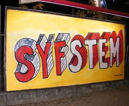 Bilbord „System”, Warszawa, Galeria Rusz (źródło: materiały prasowe organizatora)