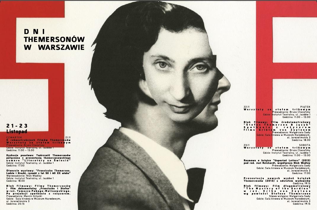 Plakat Festiwalu Dni Themersonów w Warszawie (źródło: materiały prasowe organizatora)