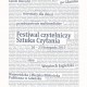 II Festiwal Czytelniczy Sztuka Czytania – plakat (źródło: materiały prasowe)