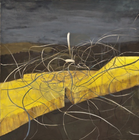 Julianna Nyzio, „Epilog”, 2013, akryl na płótnie, 105 x 105 cm, fot. Archiwum Autorki (źródło: materiały prasowe organizatora)