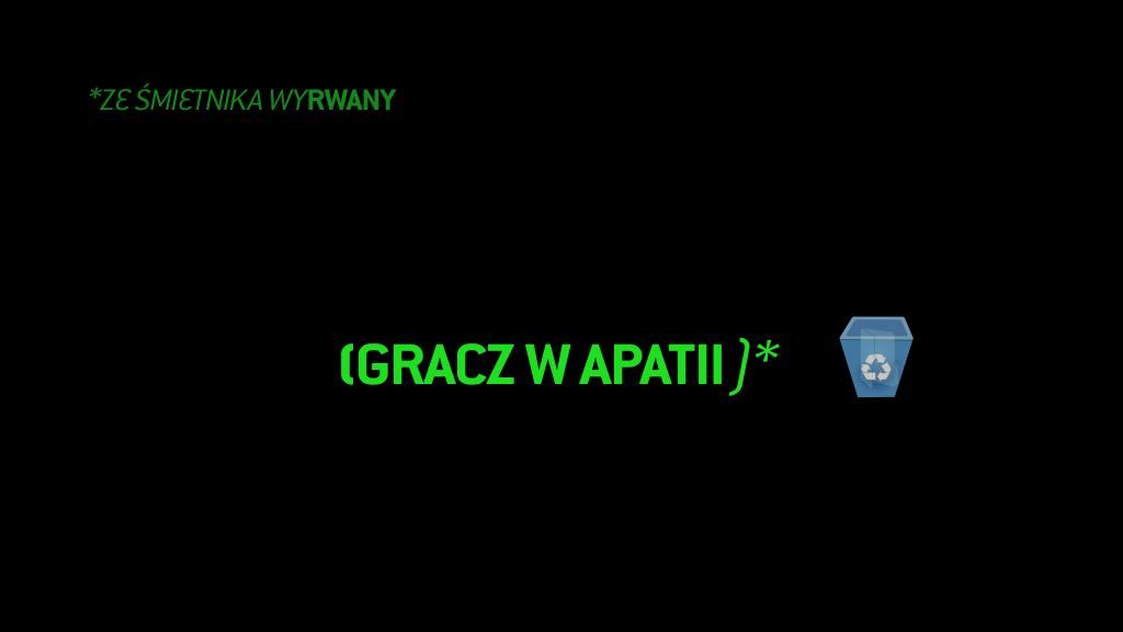 Katarzyna Giełżyńska, „Gracz w apatii” (źródło: materiały prasowe organizatora)