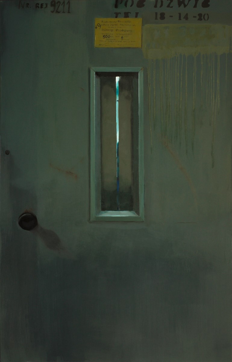 Michał Stonawski, „Winda III”, 190 x 120 cm, olej na płótnie, 2008 (źródło: materiały prasowe organizatora)