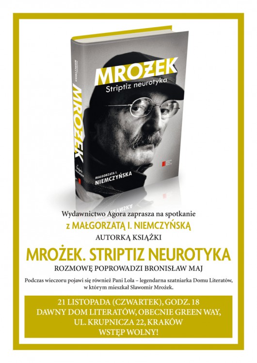 Spotkanie z Małgorzatą I. Niemczyńską w Krakowie, plakat (źródło: materiały prasowe)