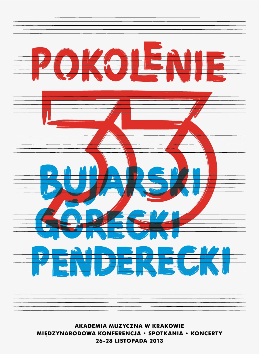 Pokolenie 33'. Bujarski, Górecki, Penderecki, plakat (źródło: mat. prasowe)