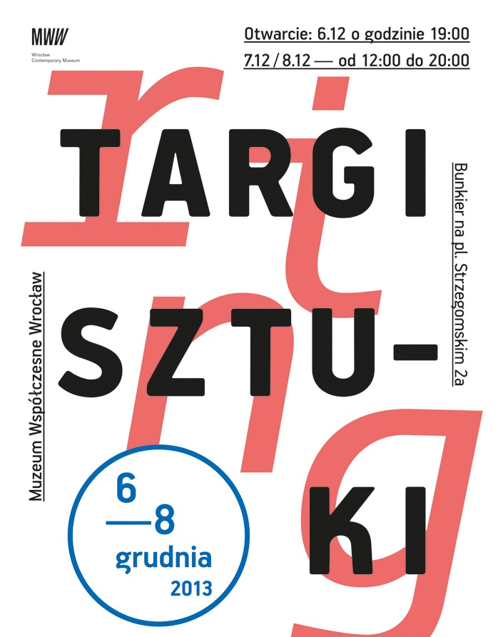 Ring 2 – Targi Sztuki 2013, Muzeum Współczesne Wrocław, plakat (źródło: materiały prasowe organizatora)