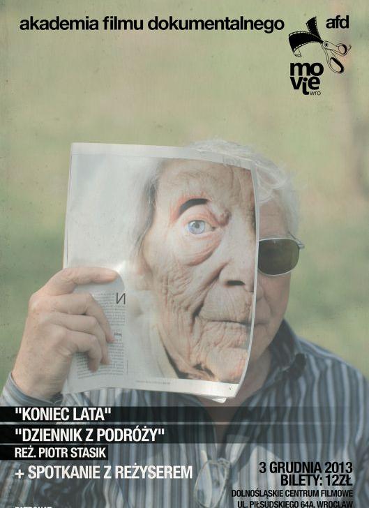 Spotkanie  z Piotrem Stasikiem w ramach Akademii Filmu Dokumentalnego „MovieWro”, plakat (źródło: materiały prasowe)