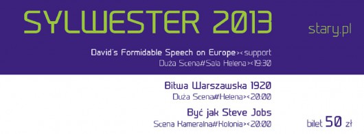 Sylwester w Narodowym Starym Teatrze, baner (źródło: mat. prasowe)