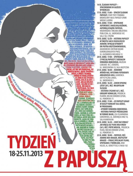 „Tydzień z Papuszą” Miejski Ośrodek Kultury w Gorzowie Wielkopolskim, plakat (źródło: materiały prasowe)