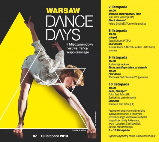 Warsaw Dance Days, program (źródło: materiały prasowe)