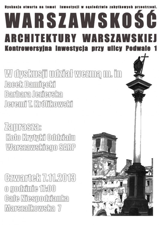 Warszawskość Architektury Warszawskiej (źródło: materiały prasowe organizatora)
