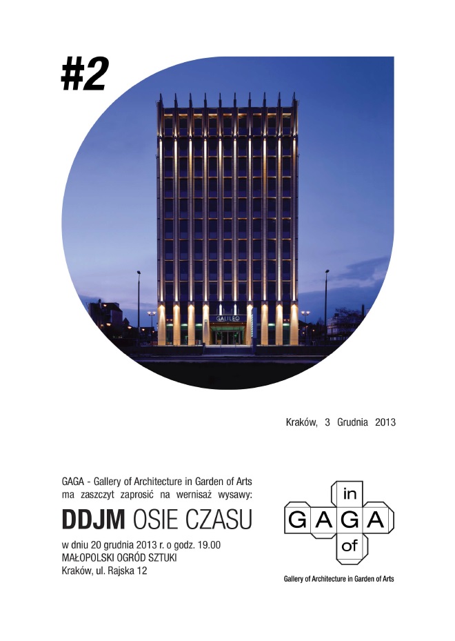 DDJM „Osie czasu” w Galerii Architektury GAGA (źródło: materiały prasowe organizatora)
