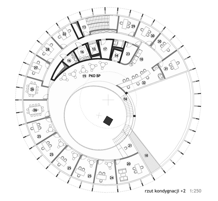 Rzut kondygnacji +2, proj. Grupa 5 Architekci (źródło: materiały prasowe organizatora)