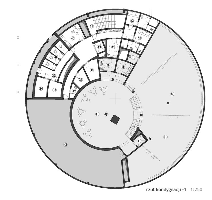 Rzut kondygnacji -1, proj. Grupa 5 Architekci (źródło: materiały prasowe organizatora)