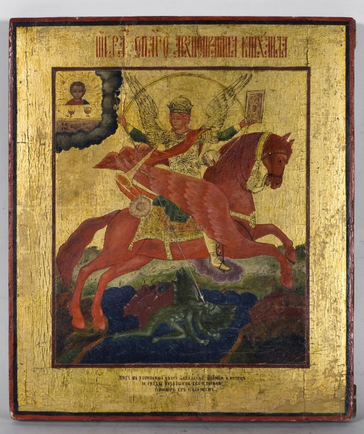 Ikona św. Michał Archanioł, XIX w., Rosja (źródło: materiały prasowe organizatora)