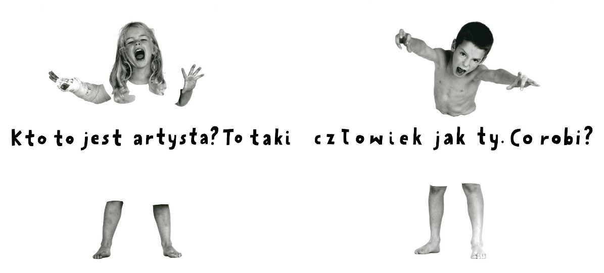 „Kto to jest artysta?”, tekst: Zofia Dubowska, opracowanie graficzne: Jan Bajtlik, Zachęta — Narodowa Galeria Sztuki, 2013 (źródło: materiały prasowe)