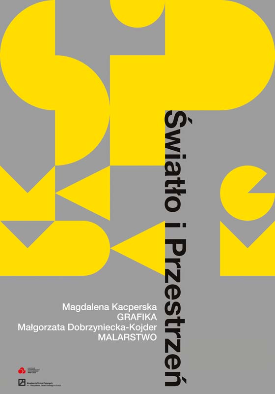 Magdalena Kacperska, Małgorzata Dobrzyniecka-Kojder, „Światło i przestrzeń”, plakat wystawy (źródło: materiały prasowe organizatora)