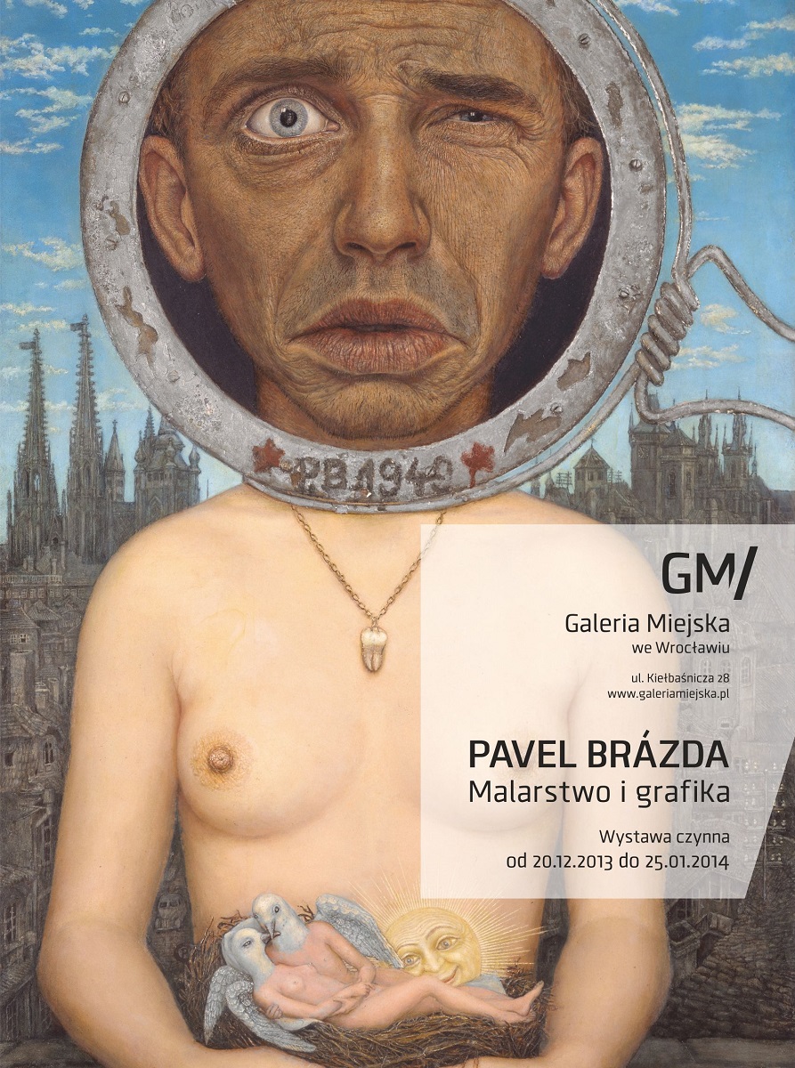 Pavel Brázda – malarstwo i grafika, plakat wystawy, Galeria Miejska we Wrocławiu (źródło: materiały prasowe organizatora)