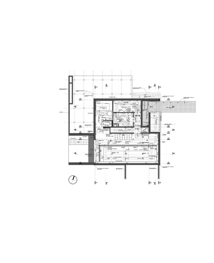 Dom nad morzem, proj. Ultra Architects, rzut poziomu -1 (źródło: materiały prasowe biura)