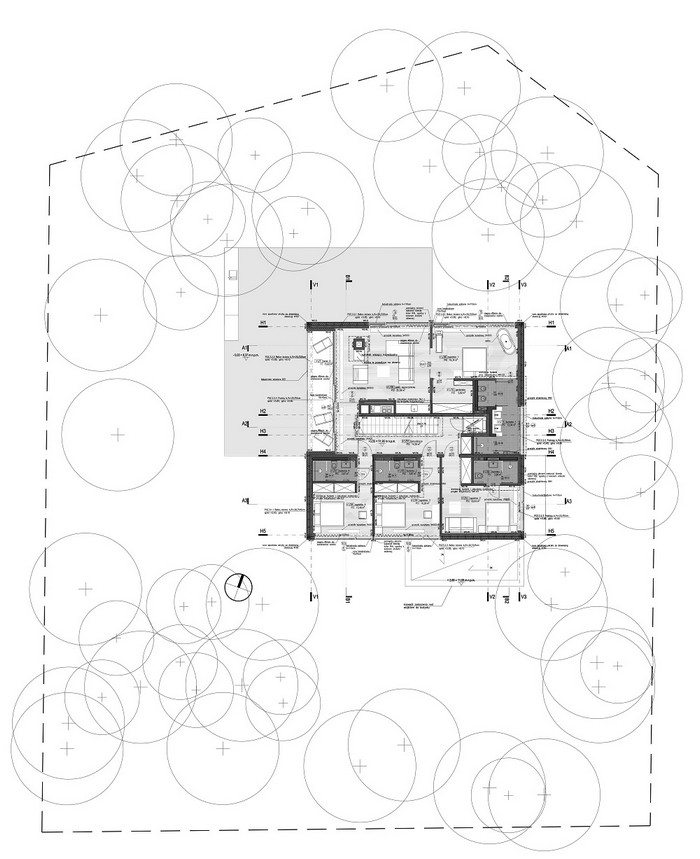 Dom nad morzem, proj. Ultra Architects, rzut I piętra (źródło: materiały prasowe biura)