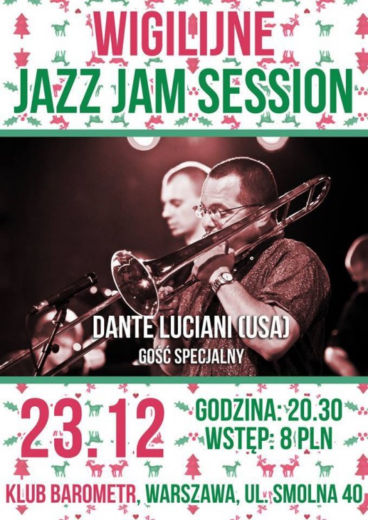 Wigilijne Jazz Jam Session, plakat (źródło: mat. prasowe)