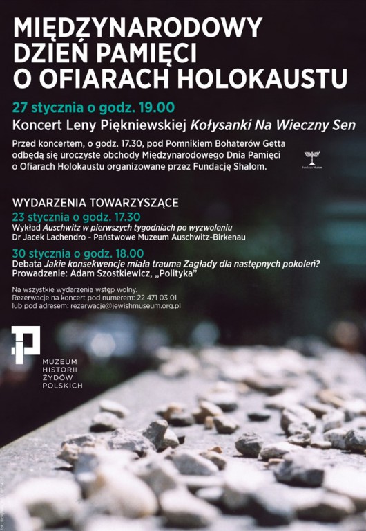 Międzynarodowy Dzień Pamięci o Ofiarach Holocaustu – plakat (źródło: materiały prasowe) 