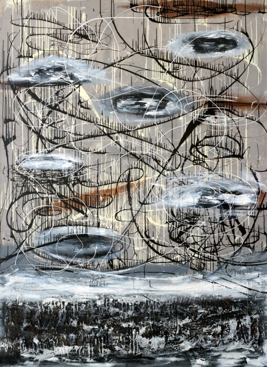 Eugeniusz Minciel, 24, 251x183 cm, płótno, akryl, 2006 (źródło: materiały prasowe organizatora)