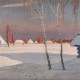 Henryk Szczygliński, „Zima”, niedatowany, olej na tekturze, 33,5x42 cm, własność prywatna (źródło: materiały prasowe organizatora)