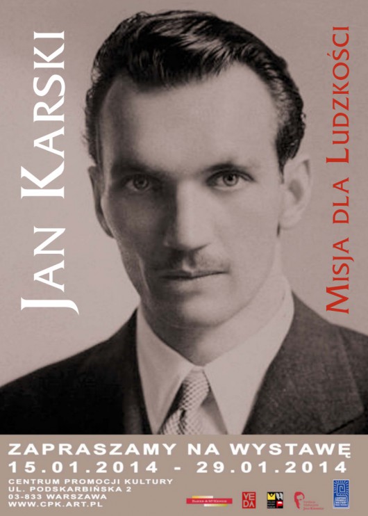 „Jan Karski. Misja dla ludzkości”, plakat (źródło: Wydawnictwo Veda 2014)