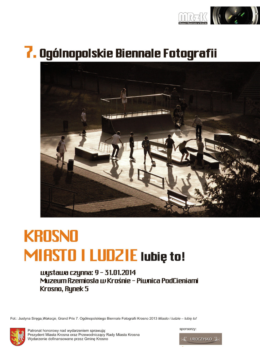 „Krosno. Miasto i ludzie – lubię to!” 7. Ogólnopolskie Biennale Fotografii, plakat (źródło: materiały prasowe)