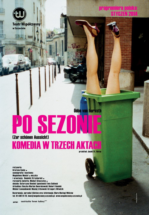 „Po sezonie", plakat (źródło: mat. prasowe Teatru Współczesnego w Szczecinie)