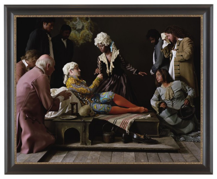 Yinka Shonibare „Fake Death Picture” „(The Death of St Francis – Bartolomé Carducho”), 2011. Digital chromogenic print. Framed: 58 5/8 x 78 inches (źródło: materiały prasowe organizatora)