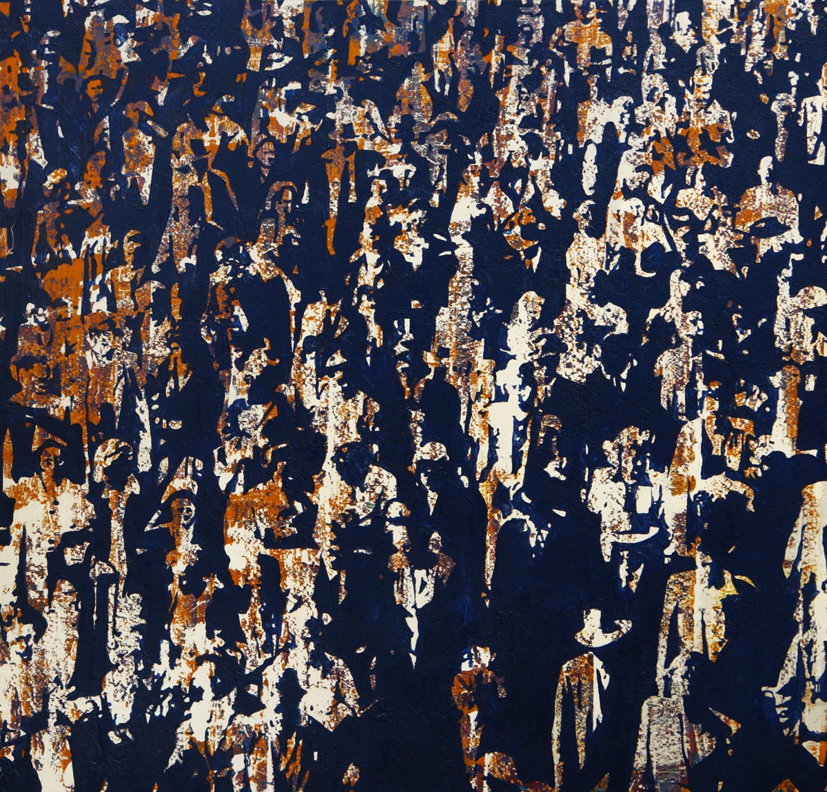 Adam Wsiołowski, „Możliwości struktury”, 2011, 130x125 cm, olej (źródło: materiały prasowe organizatora)