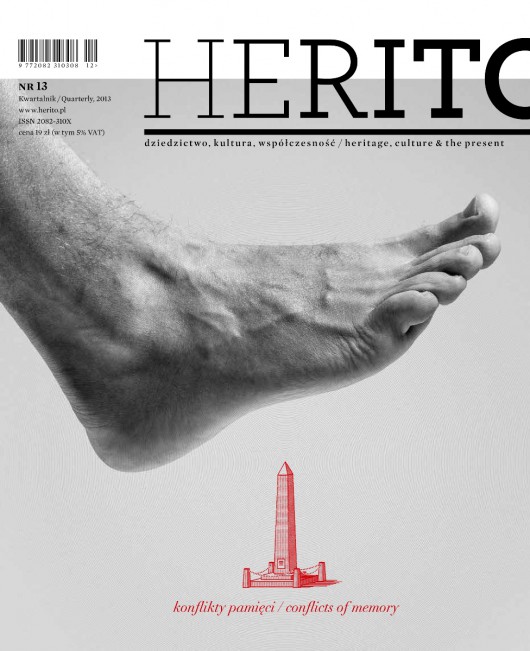 „Herito”, nr 13: „Konflikty pamięci” – okładka (źródło: materiały prasowe)