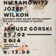 Wykład prof. Janusza Górskiego „Niesamowity Józef Wilkoń”, PWSZ w Tarnowie, plakat (źródło: materiały prasowe organizatora)