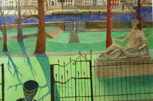 Jean-Louis Cerisier, „Souvenir des Tuileries”, tempera sur carton, 28 x 34,5 cm (źródło: materiały prasowe organizatora)