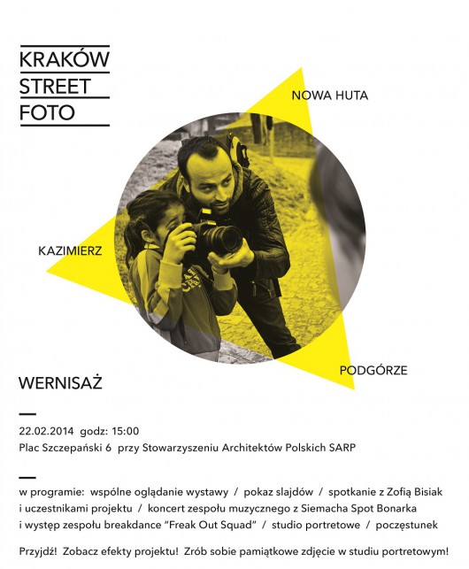 Kraków Street Foto, zaproszenie na wystawę (źródło: materiały prasowe organizatora)