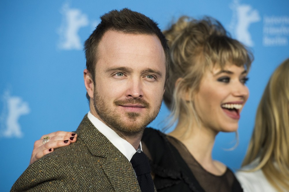 Aaron Paul i Imogen Poots, gwiazdy „Nauki spadania” na Berlinale (źródło: materiały prasowe dystrybutora)