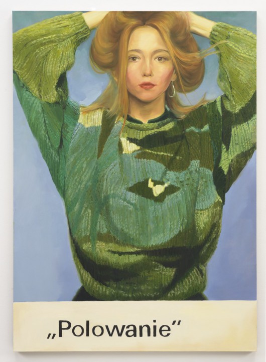 Paulina Ołowska, „Polowanie / Hunting”, 2010, olej na płótnie, 175 x 125 cm. Dzięki uprzejmości Stedelijk Museum, Amsterdam (źródło: materiały prasowe organizatora)