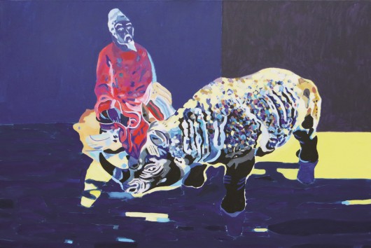 Ryszard Grzyb, „Melancholia wiecznie powracającej chwili”, 2012, akryl, płótno, 100x150 cm (źródło: materiały prasowe organizatora)