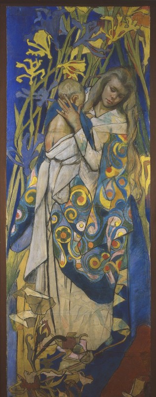 Stanisław Wyspiański, „Caritas” („Madonna z Dzieciątkiem”), pastel na papierze, 1904, MNW (źródło: materiały prasowe organizatora)