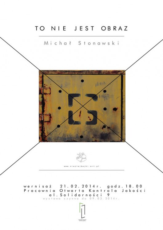 Michał Stonawski, „To nie jest obraz”, plakat (źródło: materiały prasowe)