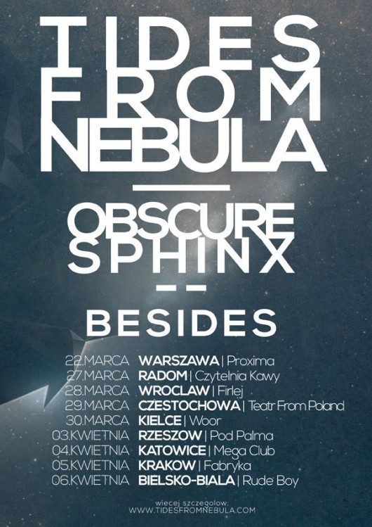 Tides From Nebula, plakat do trasy koncertowej (źródło: mat. prasowe)
