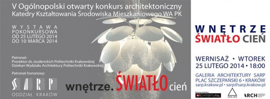 Wystawa pokonkursowa „Wnętrze – Światło – Cień” (źródło: materiały prasowe organizatora) 