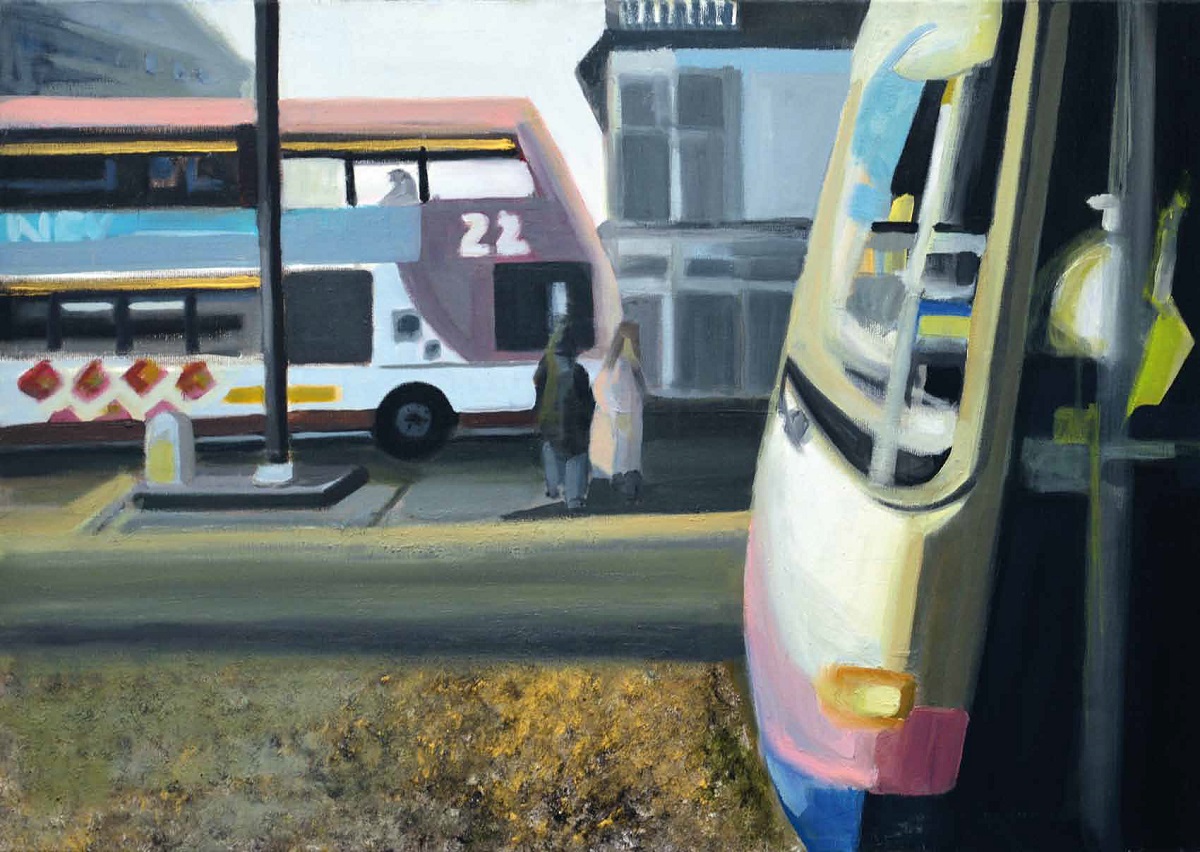 Diana Batruch, „Różowe autobusy”, 2013 (źródło: materiały prasowe organizatora)