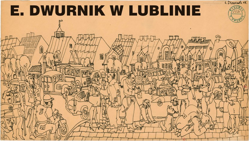 „E. Dwurnik w Lublinie”, Galeria Biała w Lublinie, plakat (źródło: materiały prasowe organizatora)