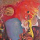Erna Rosenstein, „Spalenie czarownicy”, 1966, olej, płótno, kolekcja Zachęty Narodowej Galerii Sztuki, fot. Bartek Buśko (źródło: materiały prasowe organizatora)
