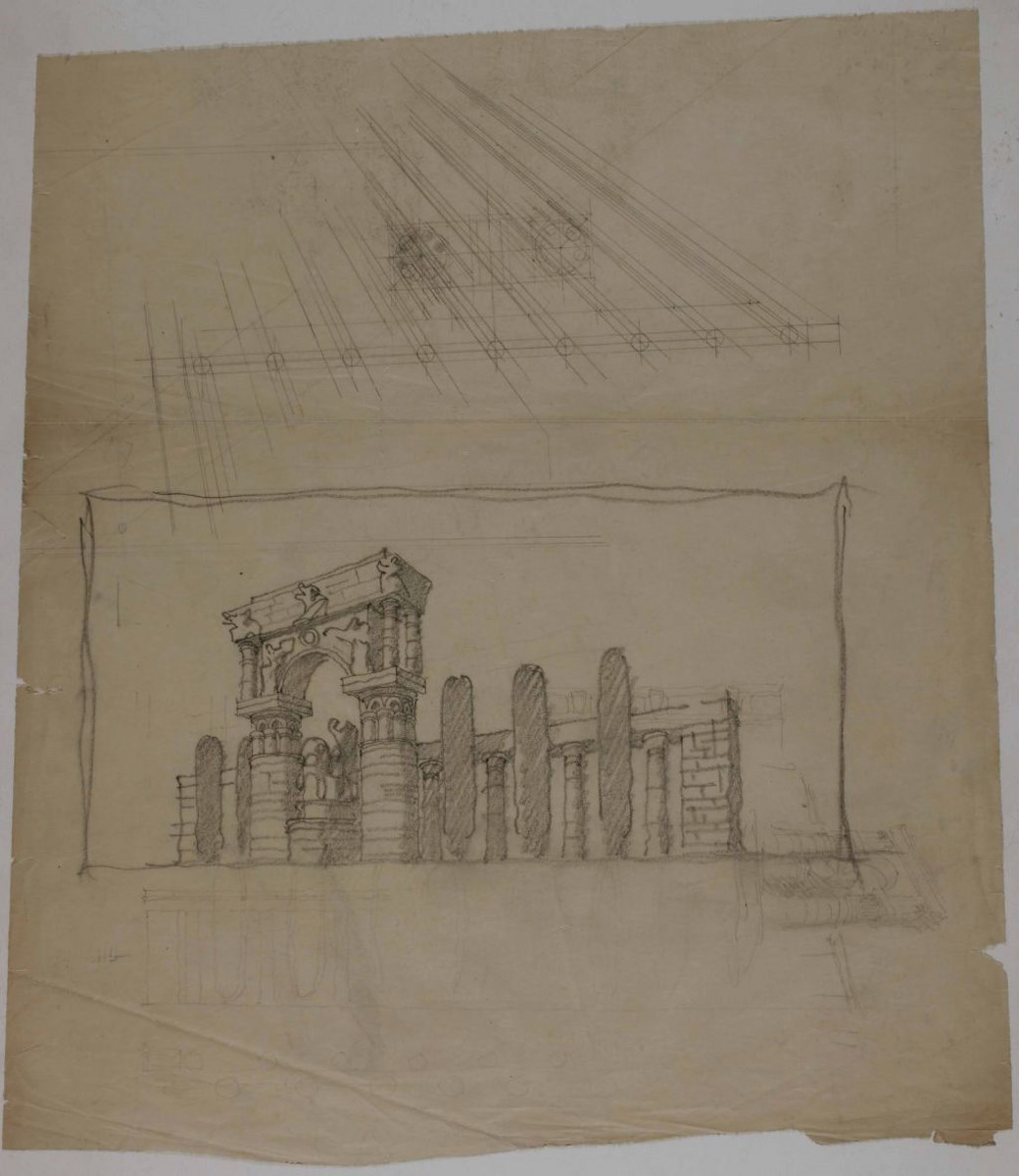 Jože Plečnik, projekt pomnika krola Jugoslawii Aleksandra I w Lublanie, 1937 r. (źródło: materiały prasowe organizatora)