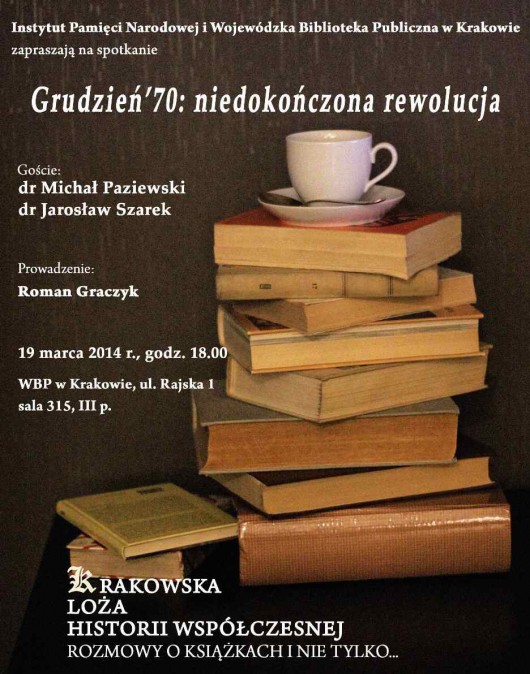 „Krakowska Loża Historii Współczesnej” – plakat (źródło: materiały prasowe)