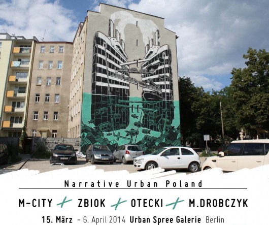 Plakat wystawy „Narrative Urban Poland” (źródło: materiały prasowe organizatora)